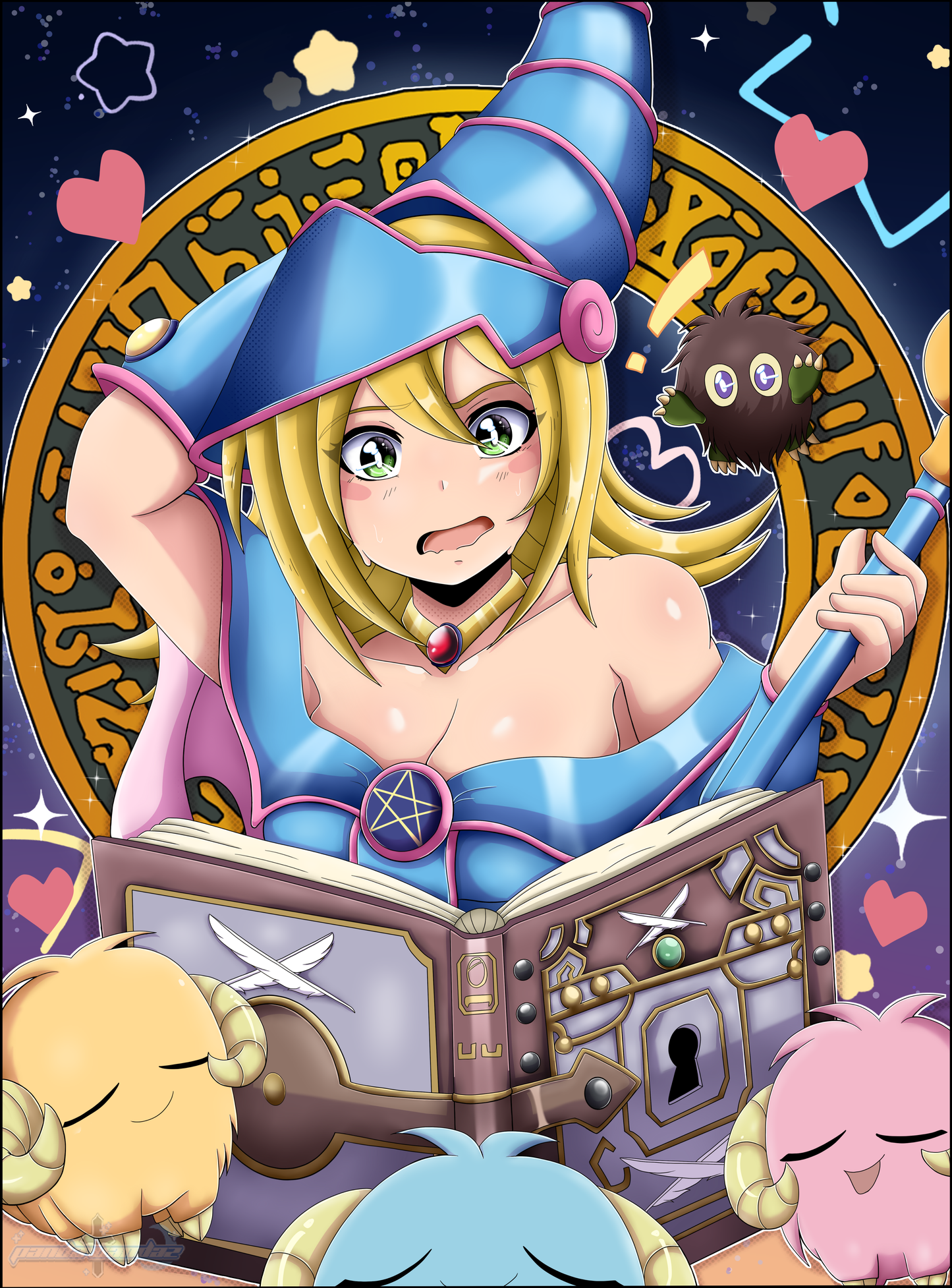 Dark Magician Poster by PandaWandaz