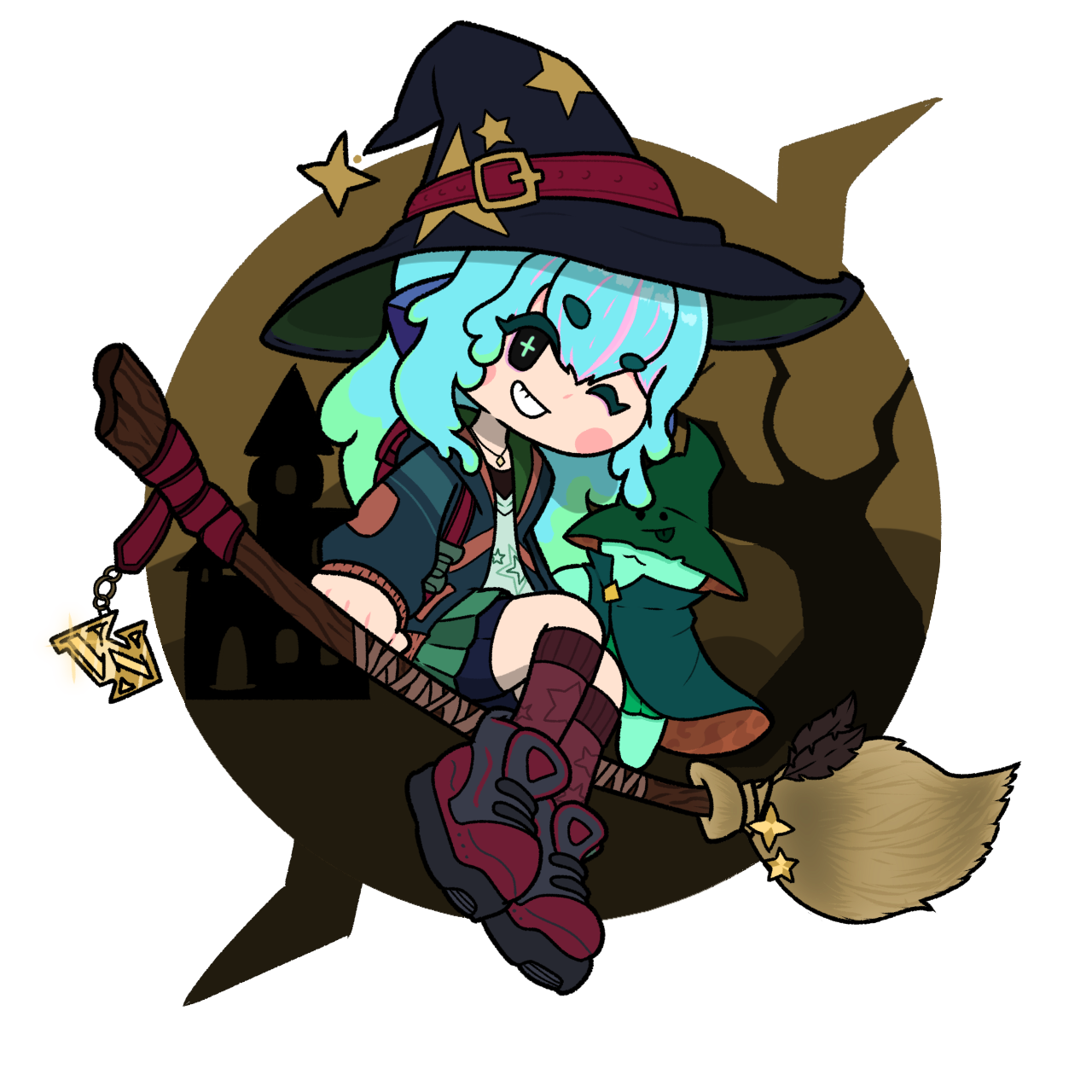 Witch Pia Sticker