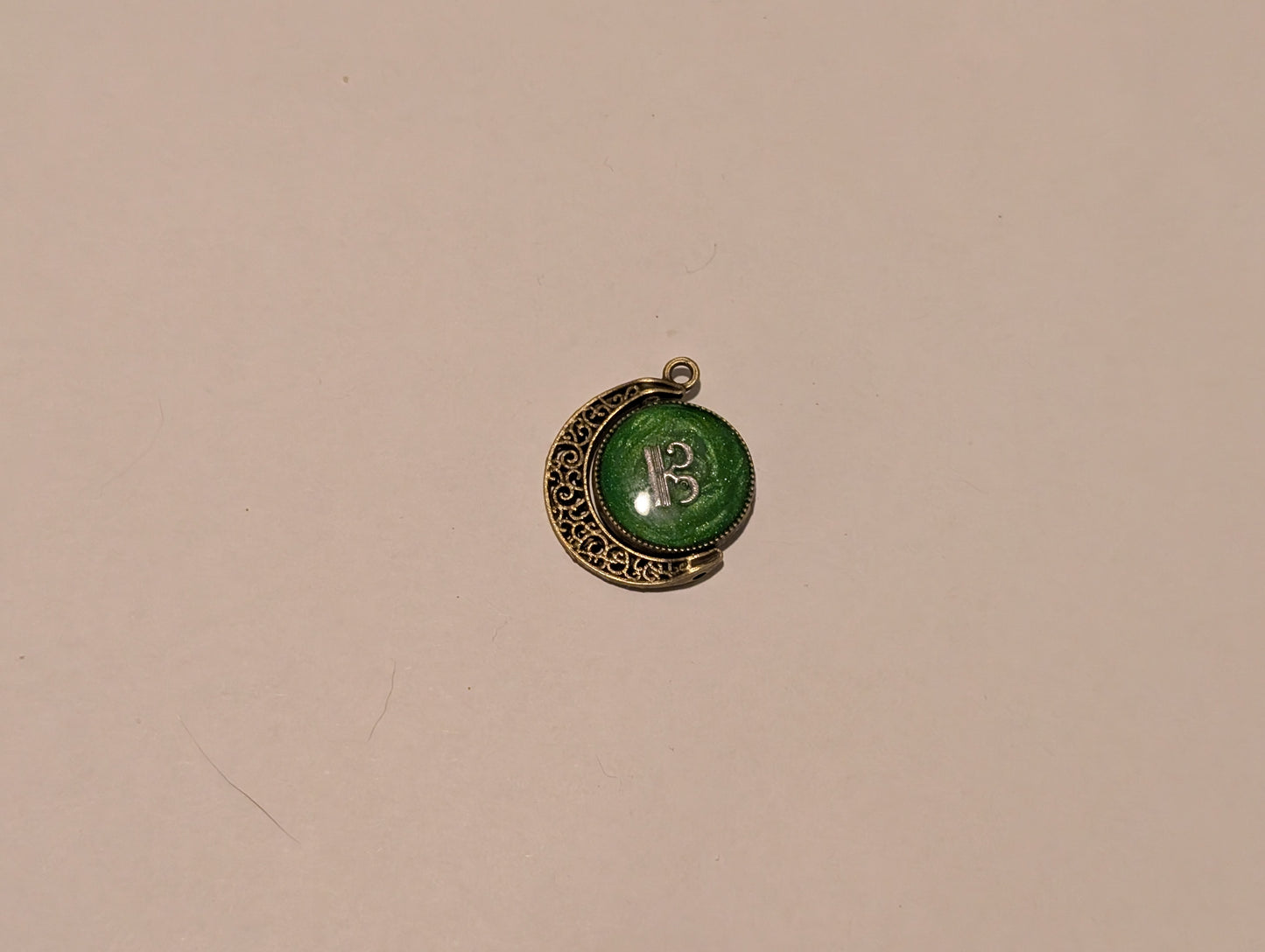 Music Notation Rotating Charm Resin I