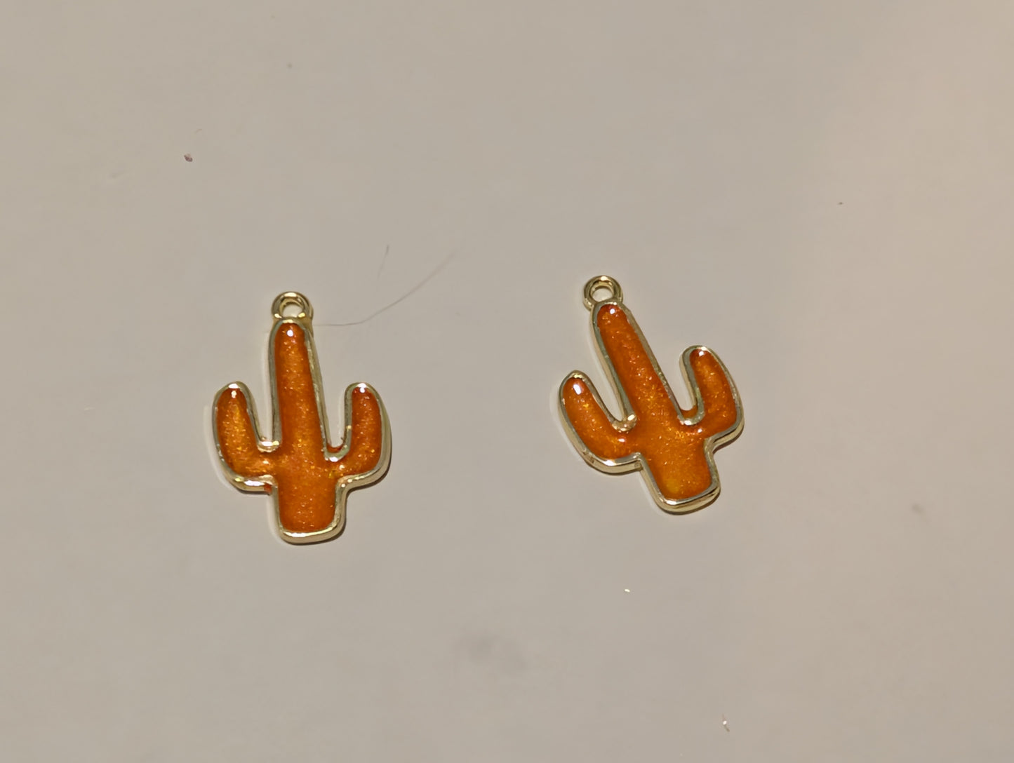 Stained Glass Resin Charm Pair K