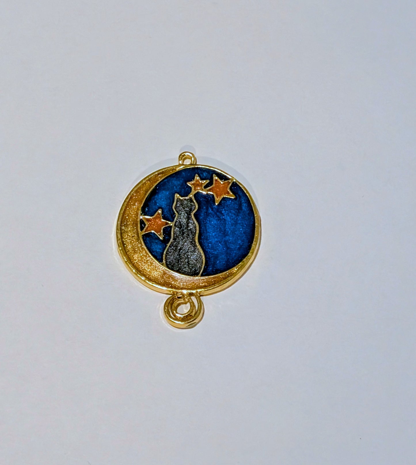 Cat & Moon Resin Charm N
