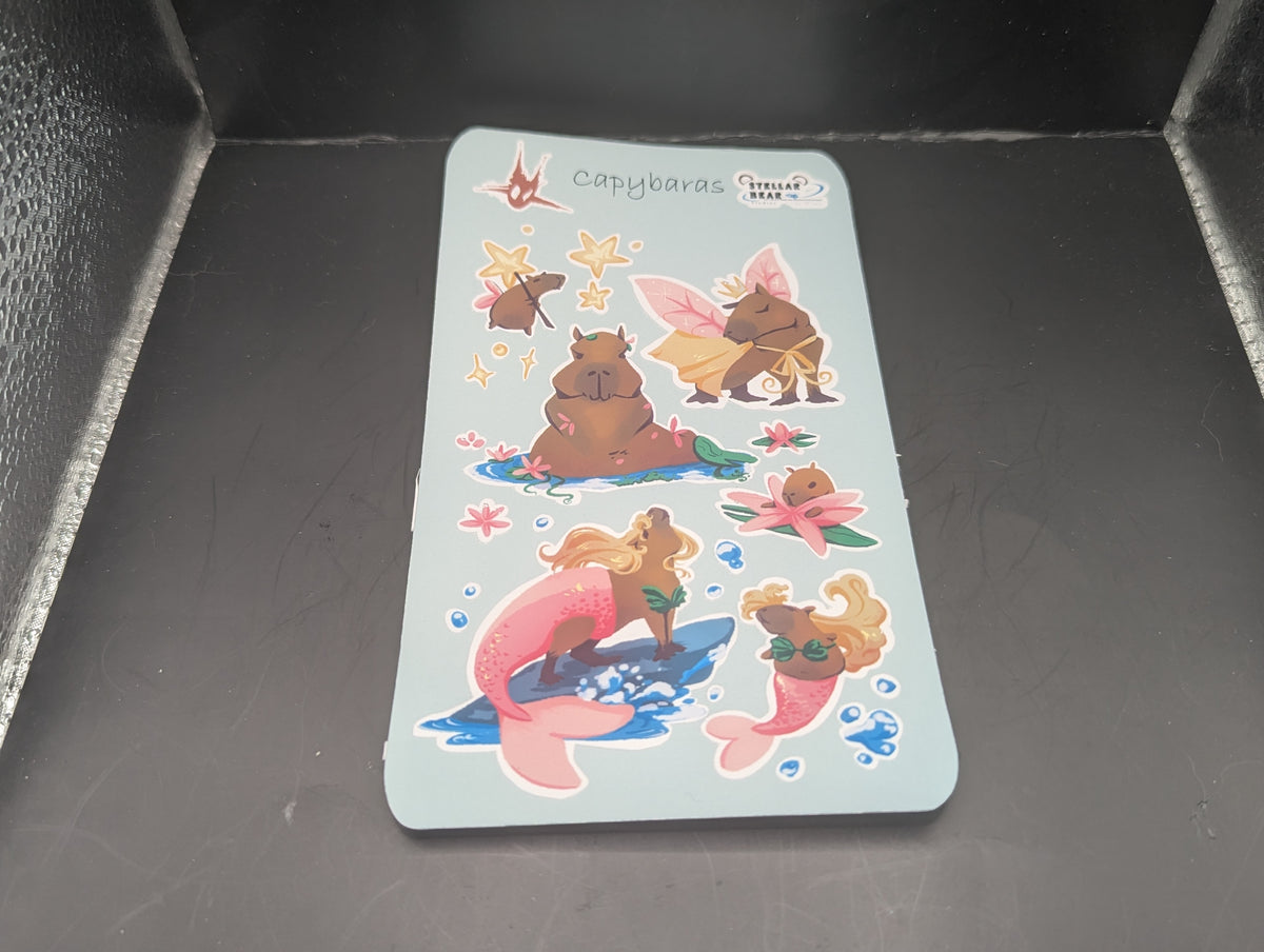 Capybara Sticker Sheet