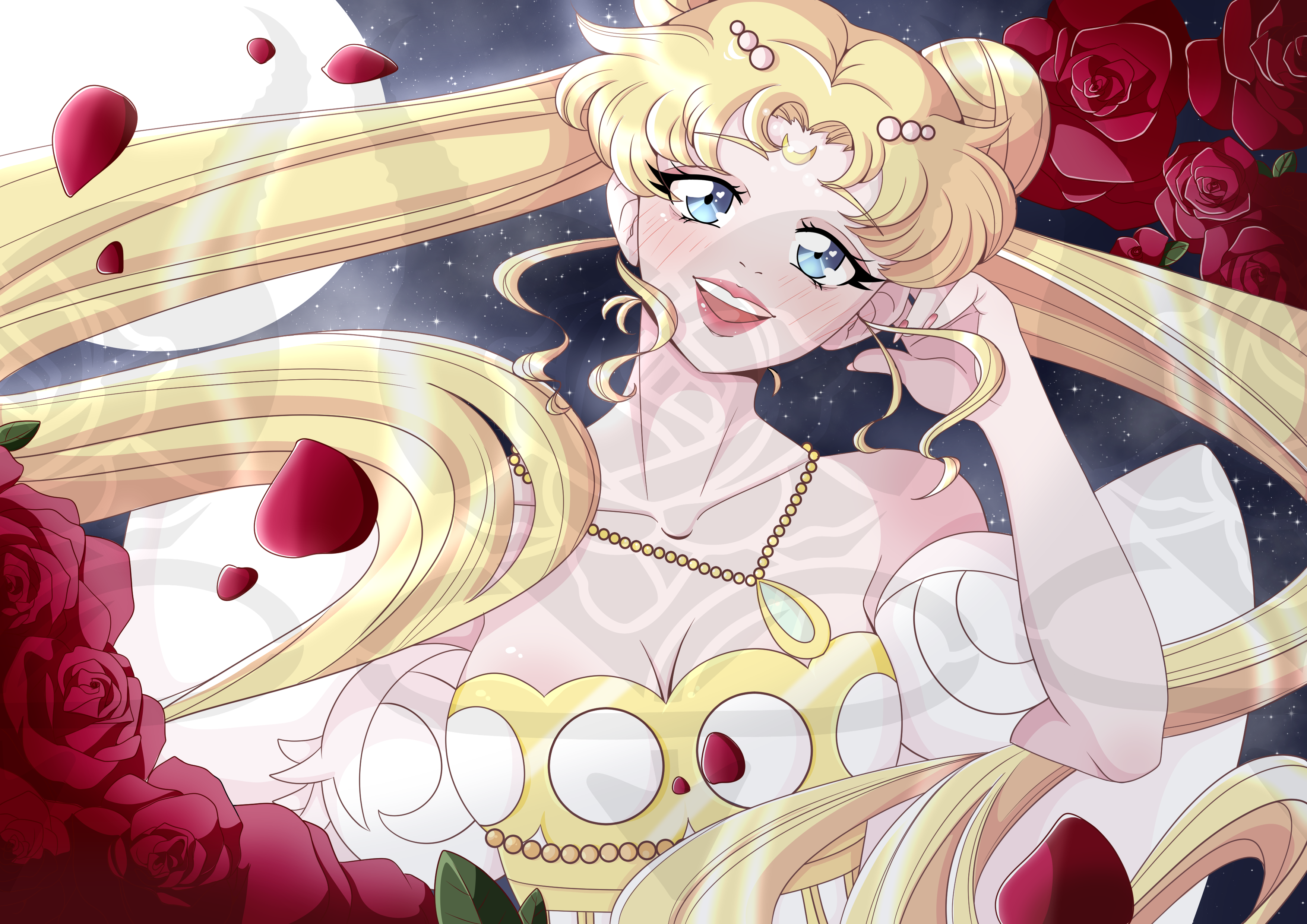 Princess Serenity (Sailor Moon) Poster – Stellar Bear Studios