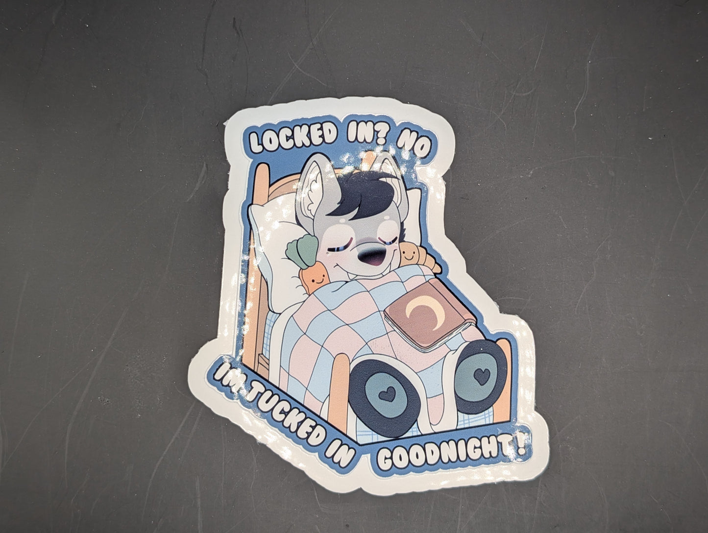 Tucked In Sticker