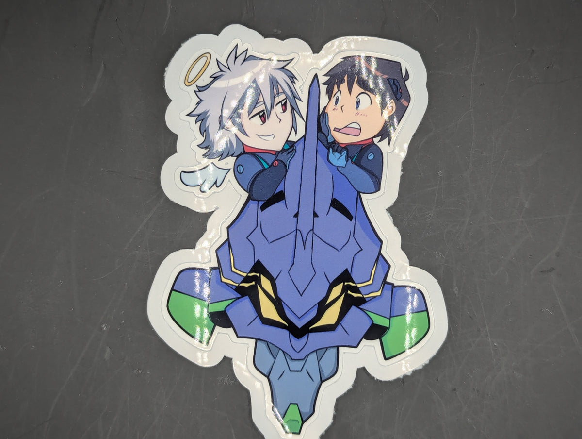 Evangelion Kaworu x Shinji Chibi Sticker