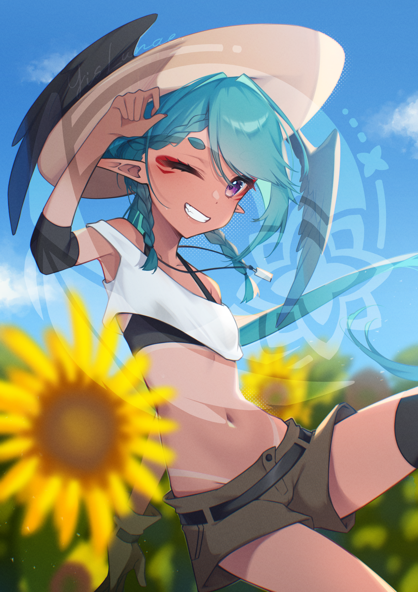 Sunflower Farmer Poster by YisLunae