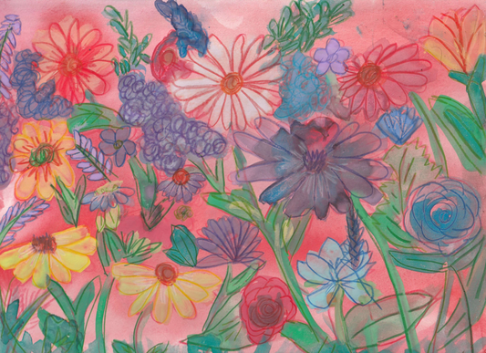 Flower Bed Poster