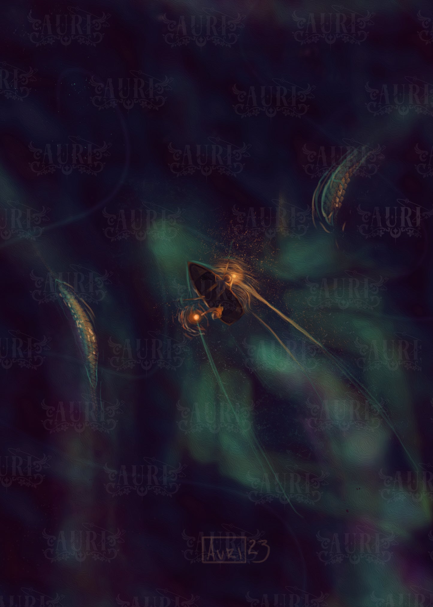 Lost Fishermen Poster by Auri