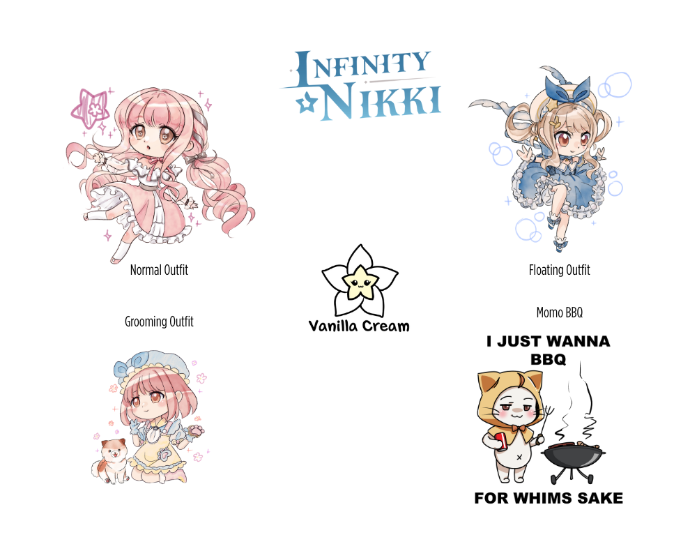 Infinity Nikki Stickers
