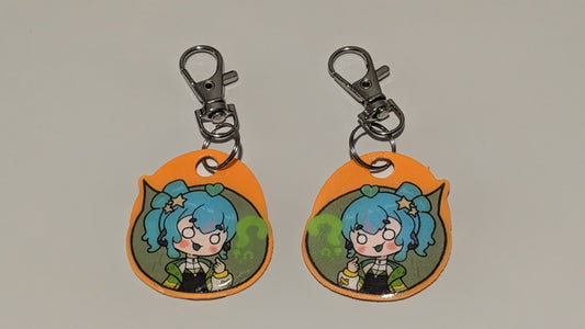 Confused Pia Keychain