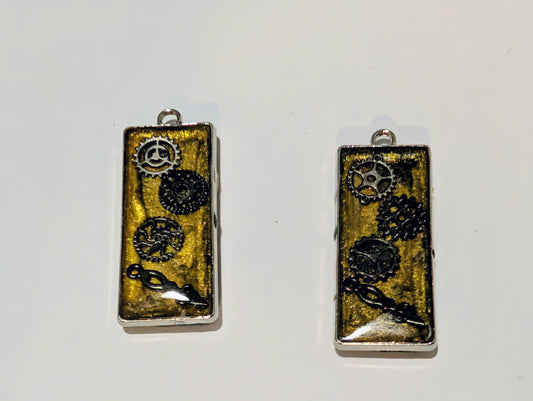 Chronos Resin Charm Pair H