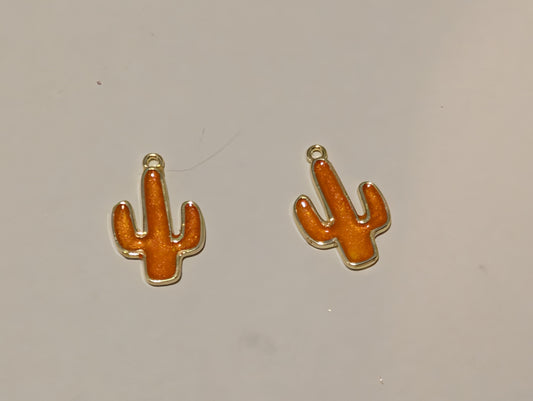 Stained Glass Resin Charm Pair K