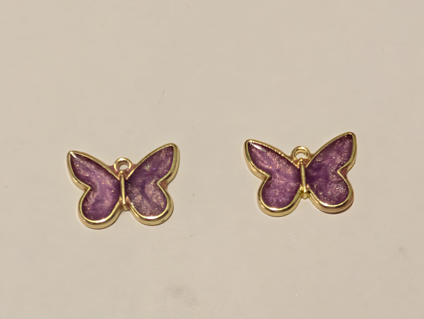 Stained Glass Resin Charm Pair T