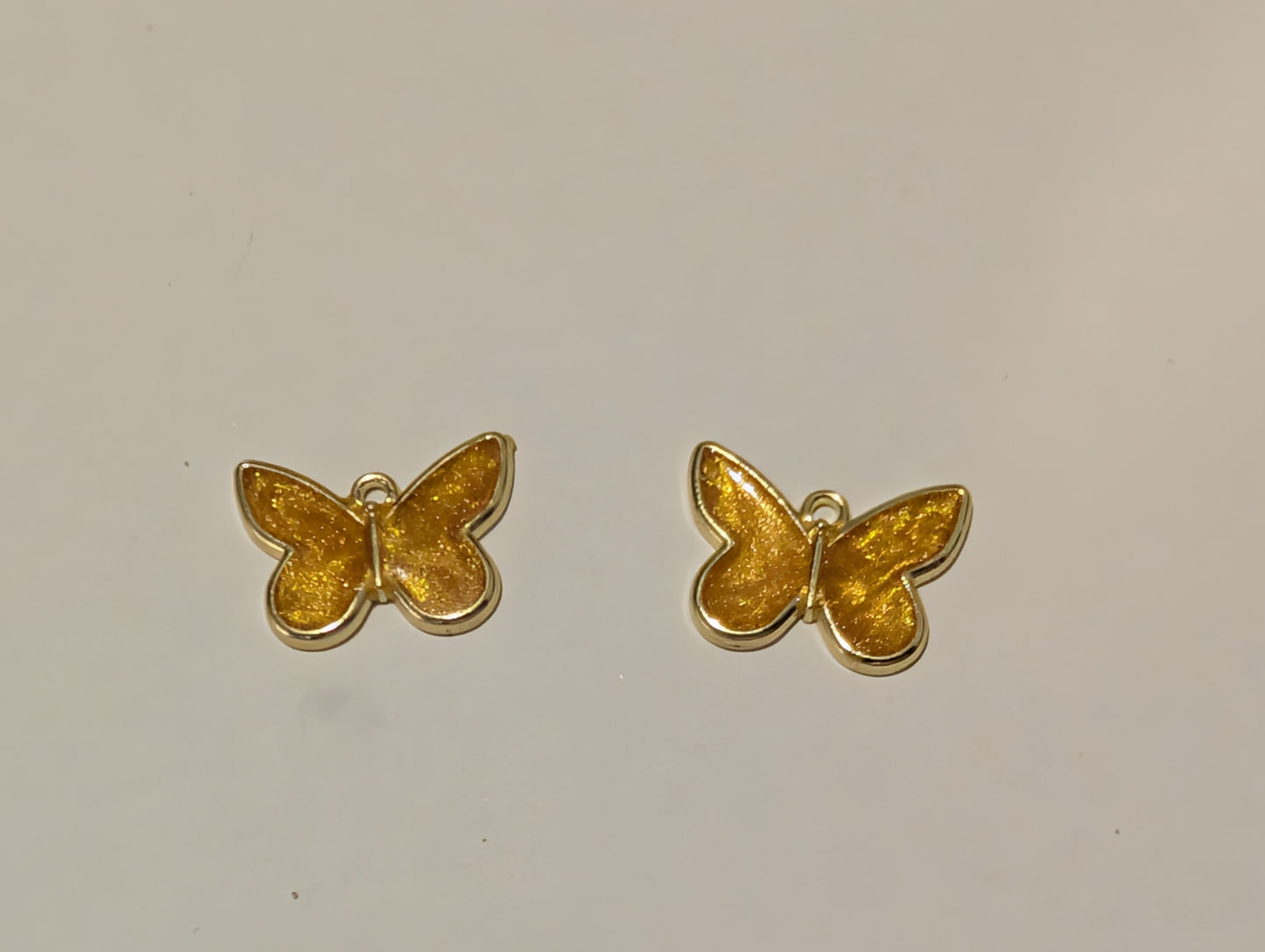 Stained Glass Resin Charm Pair U