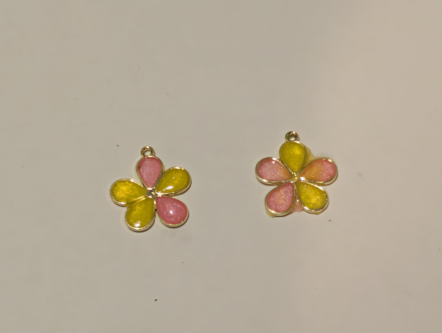 Stained Glass Resin Charm Pair V