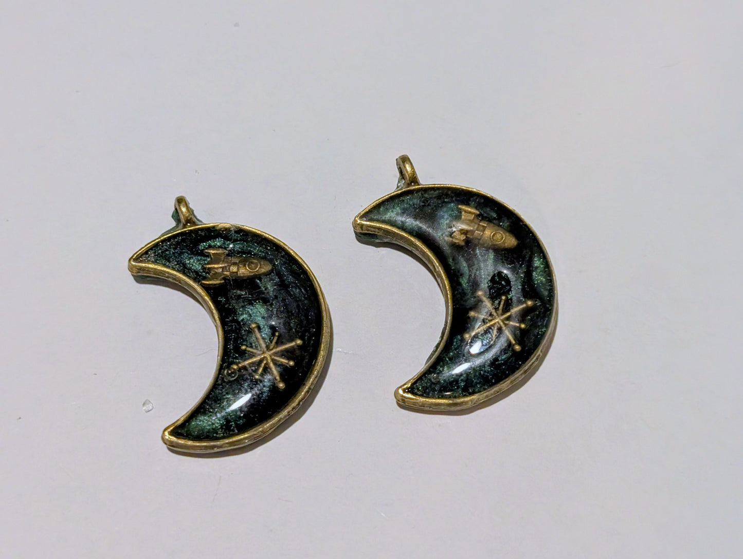 Space Resin Charm Pair B