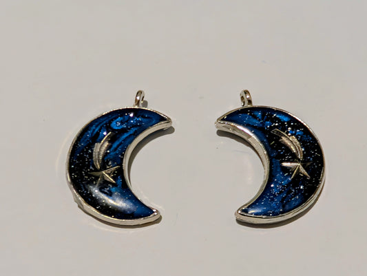 Space Resin Charm Pair C
