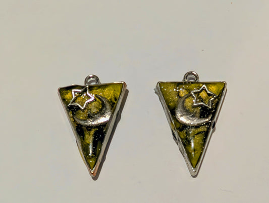 Space Resin Charm Pair F