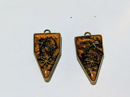 Space Resin Charm Pair G