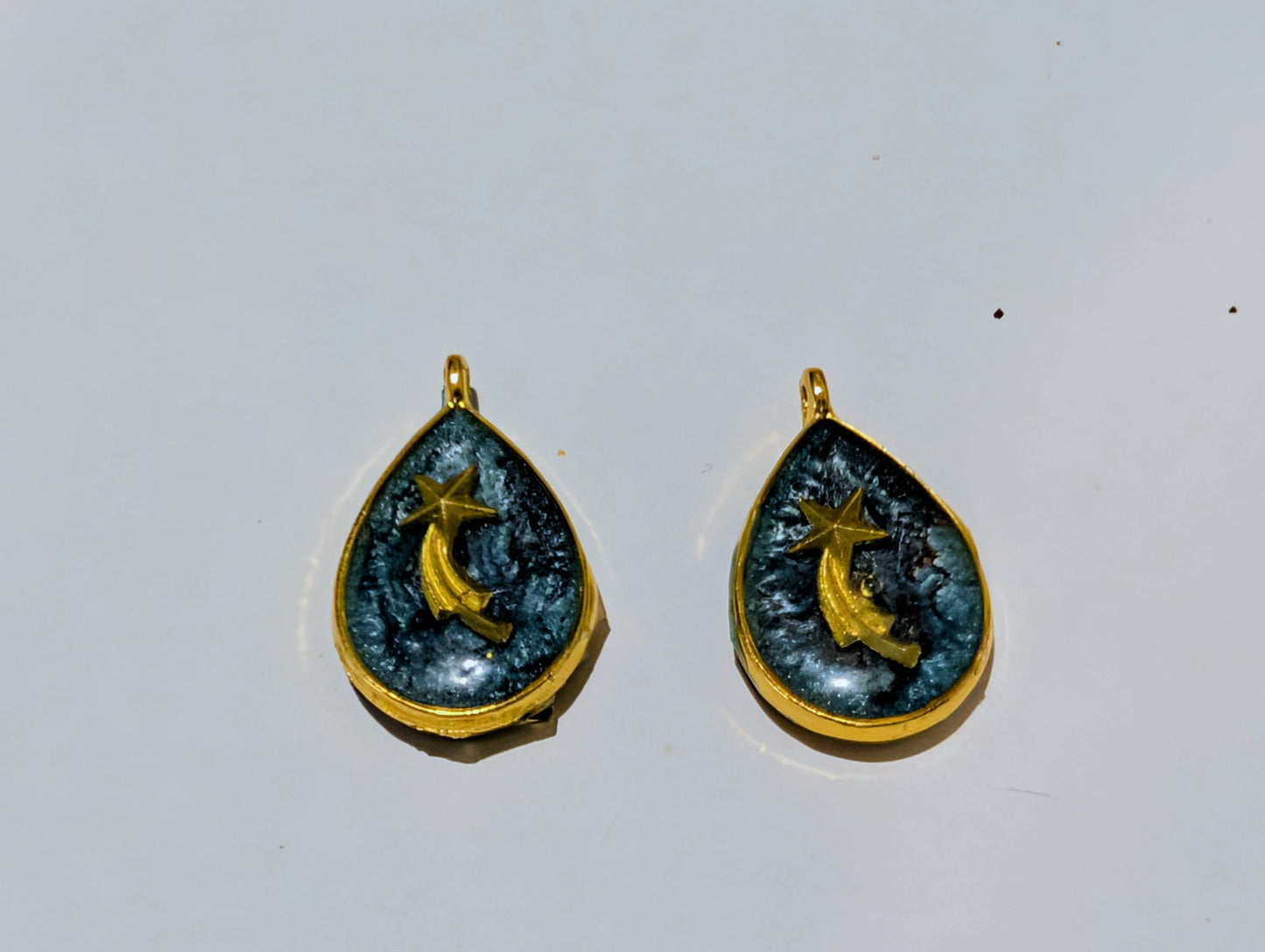 Space Resin Charm Pair H