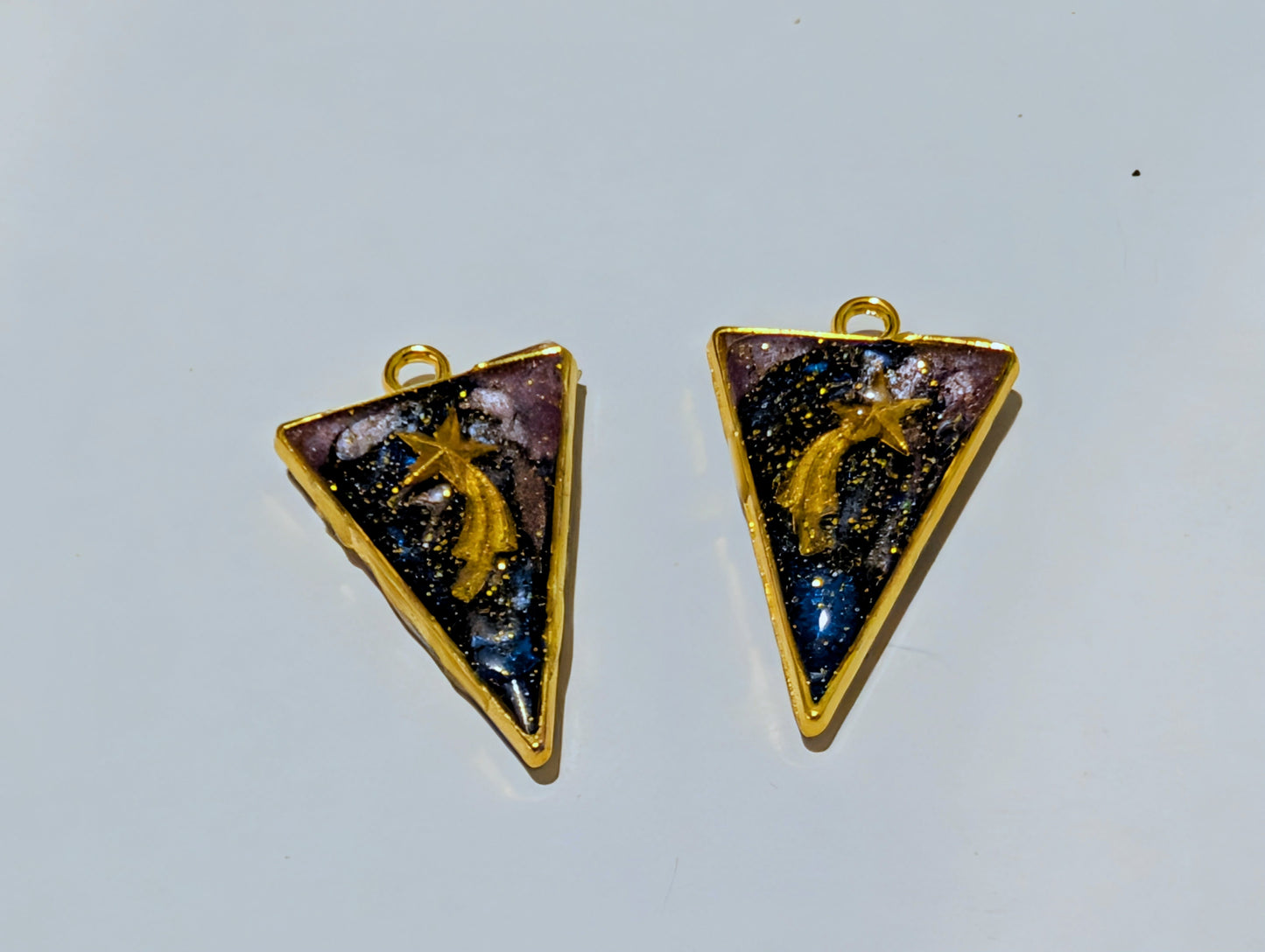 Space Resin Charm Pair M
