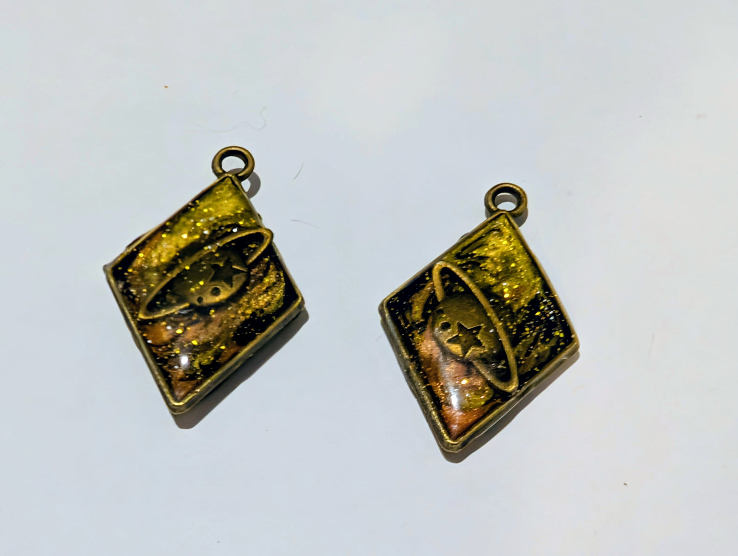 Space Resin Charm Pair P