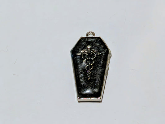 Spooky Coffin Resin Charm A