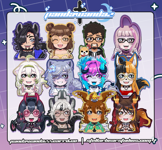 Vtuber Sticker Collection by PandaWandaz