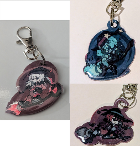 Beastiez Witch Keychain Trio