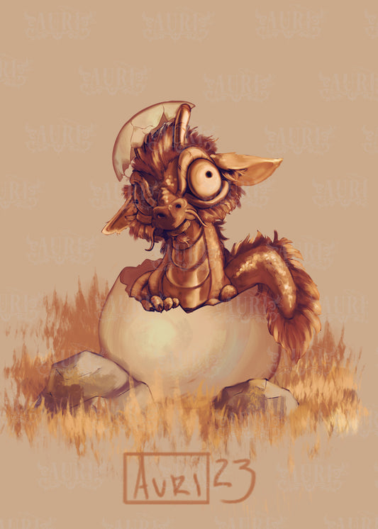 Baby Dragon Poster by Auri