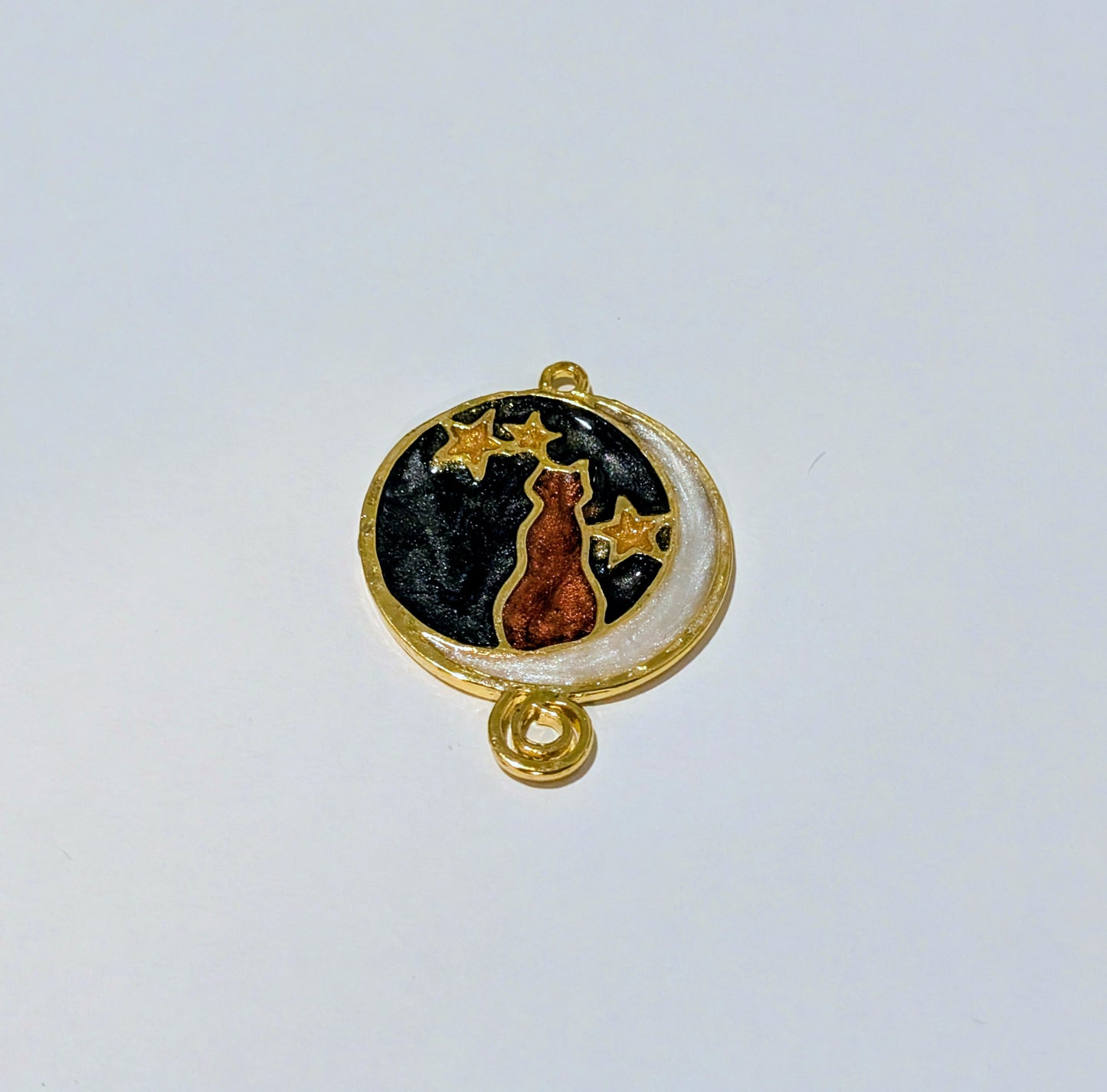 Cat & Moon Resin Charm k