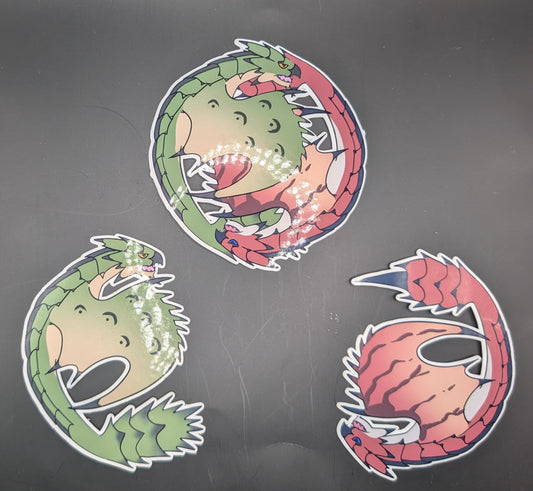 Rathalos x Rathian Stickers