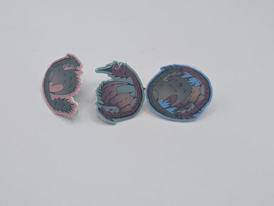 Monster Hunter Rathalos and Rathian Pins