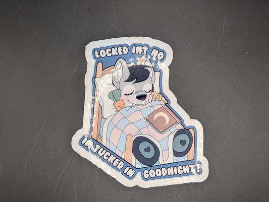 Tucked In Sticker