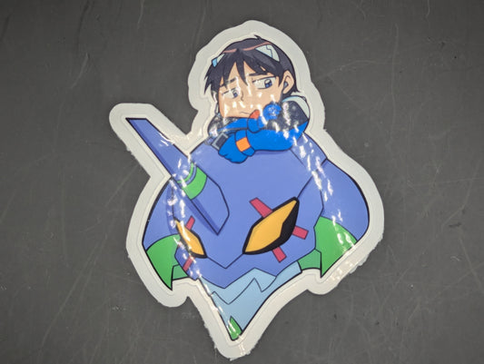 Evangelion Shinji Chibi Sticker