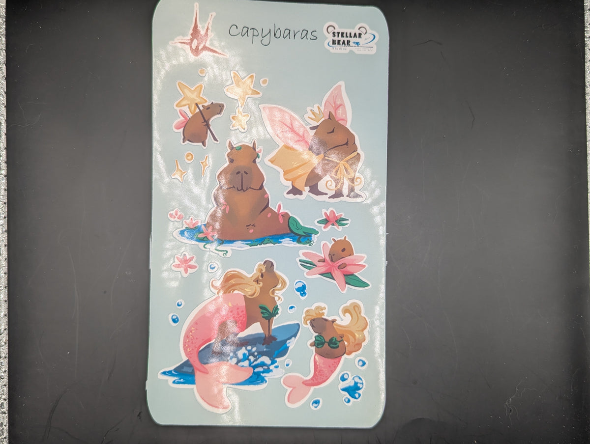 Capybara Sticker Sheet