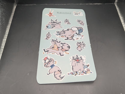 Raccoon Sticker Sheet