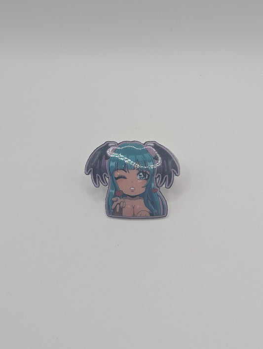 Darkstalkers Morrigan Pin