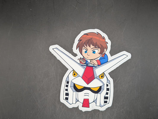 Gundam Amuro X RX-78-2 Sticker