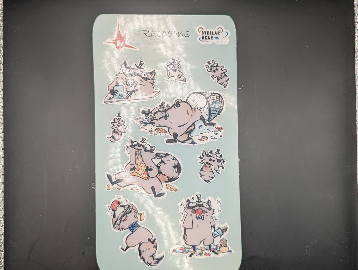 Raccoon Sticker Sheet