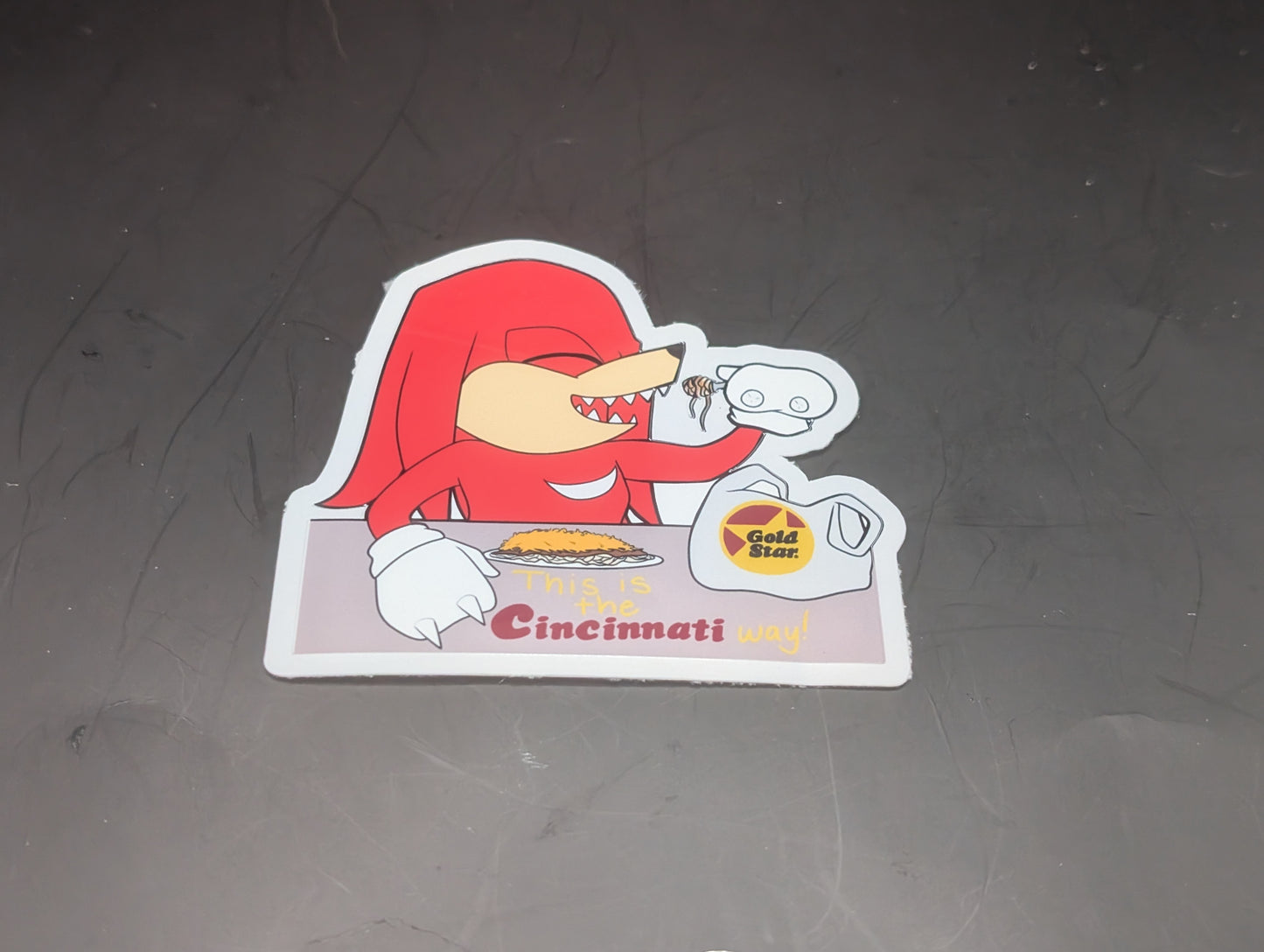 Gold Star Knuckles Sticker